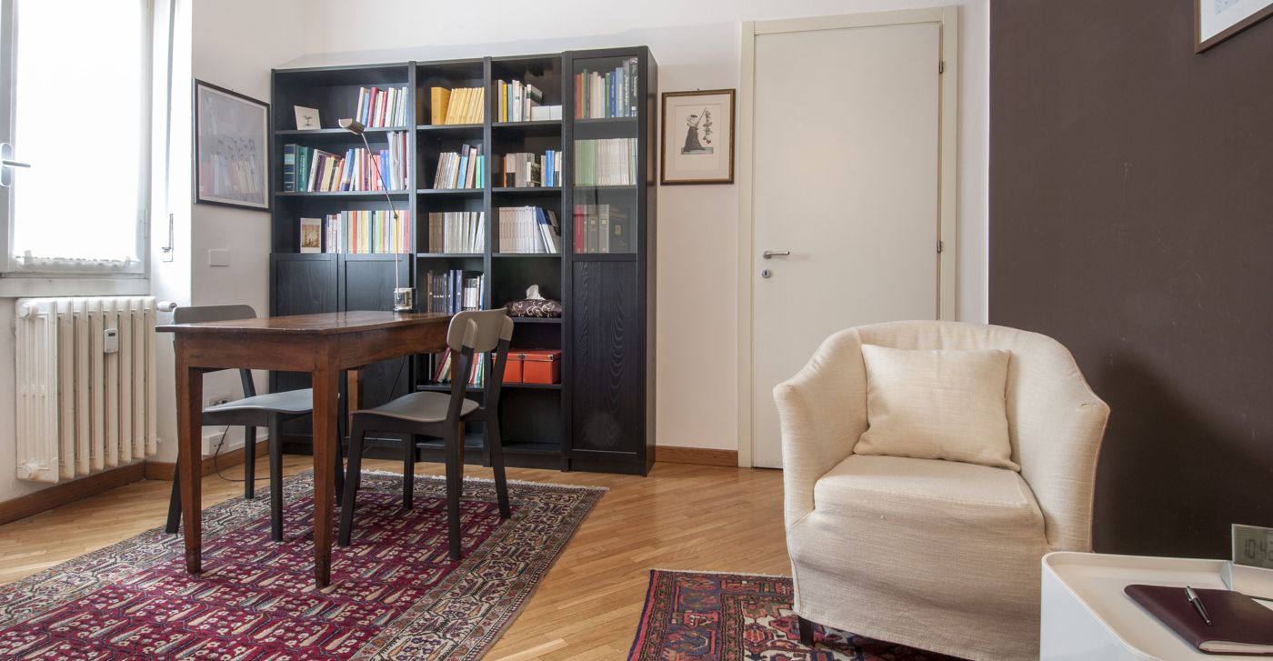 Sala d'attesa dello studio di psicologia a Milano